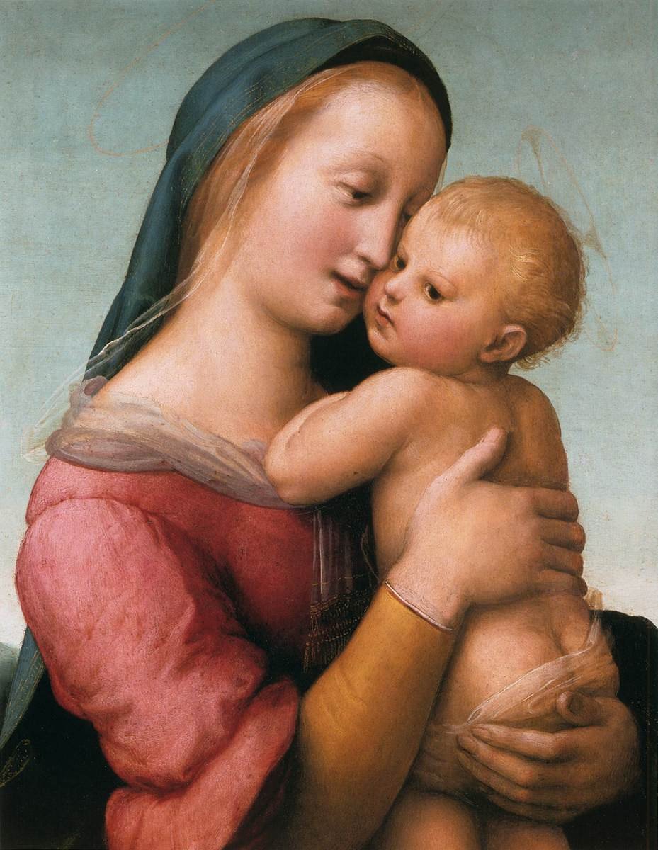 The Tempi Madonna (detail) av Raffaello Sanzio Raphael