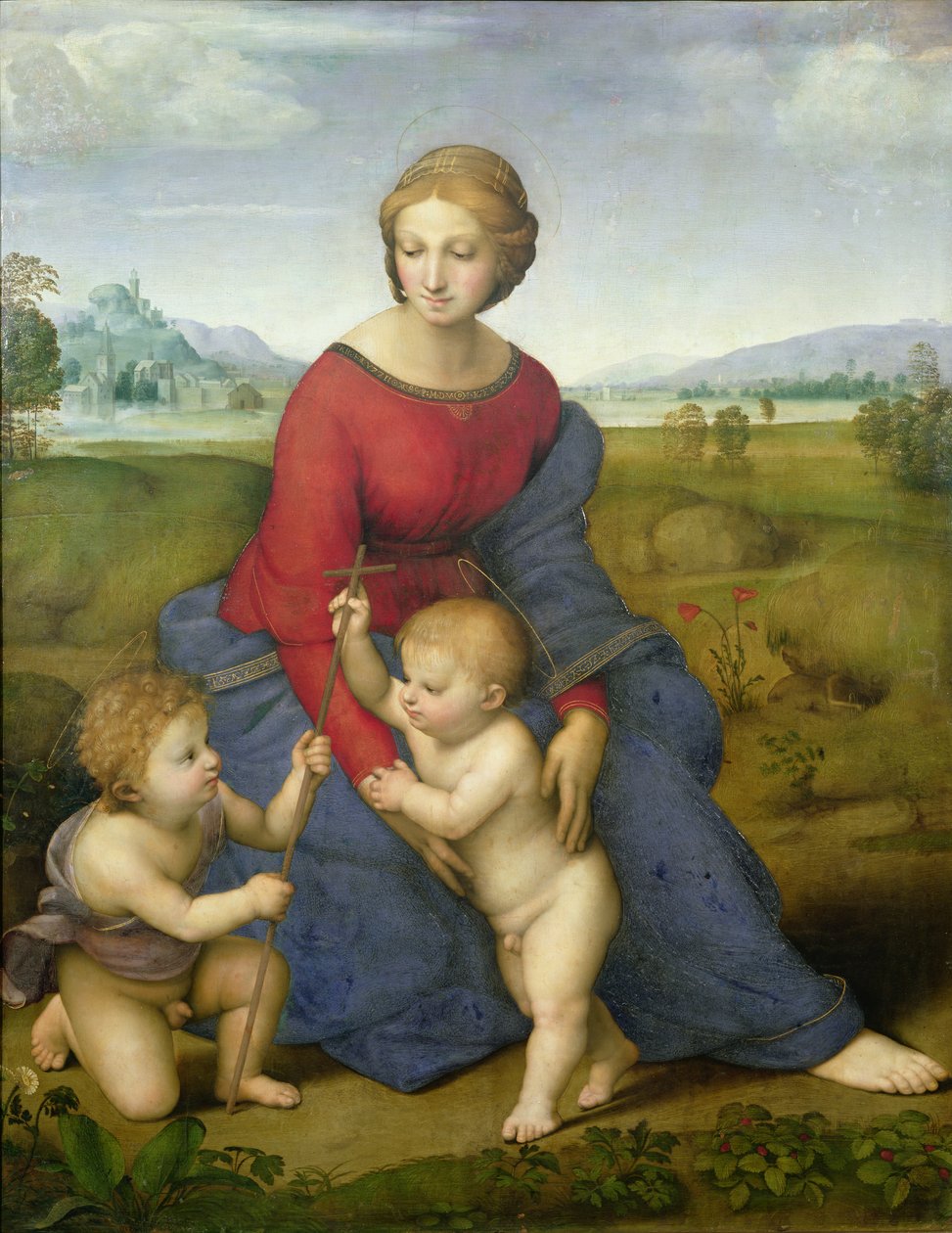 Madonna på ängen av Raphael