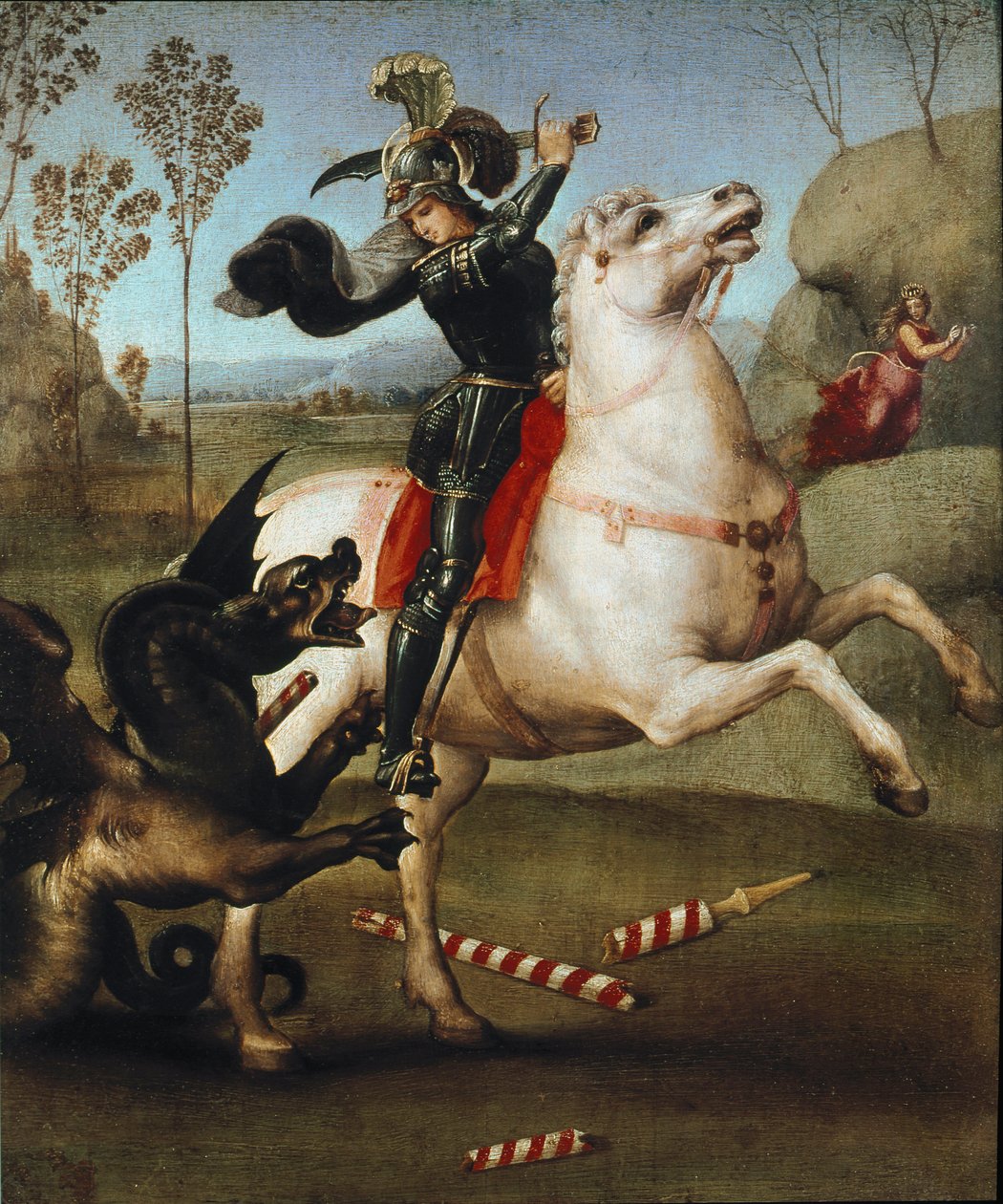 Sankt Göran och draken av Raphael (1483 1520)