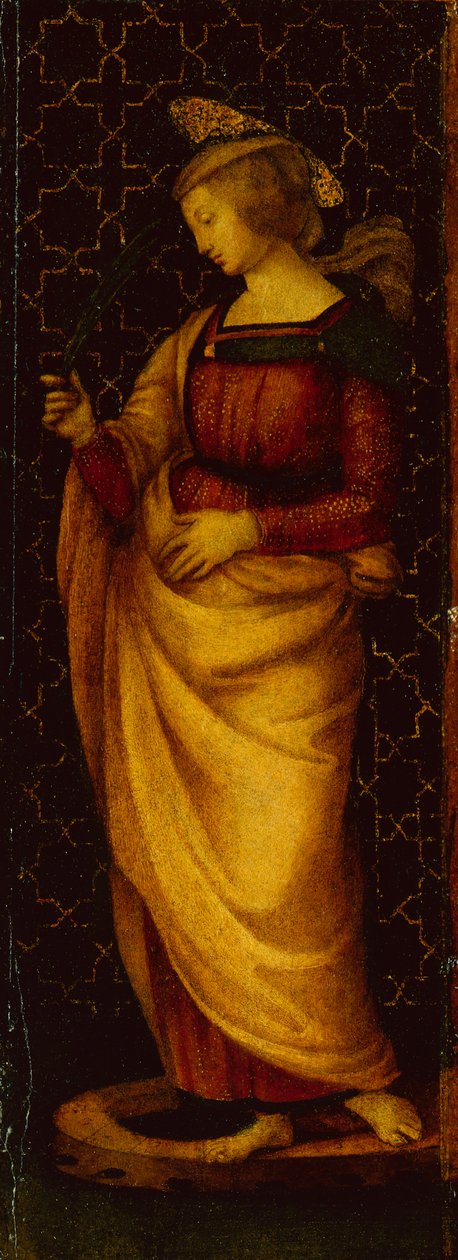 St. Katarina av Alexandria (olja på duk) av Raphael