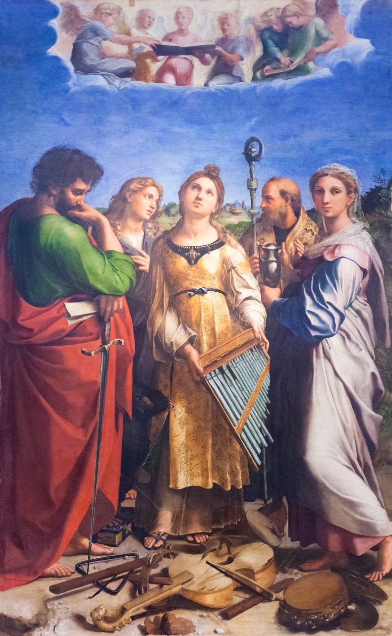 Extasen av st. Cecilia av Raphael (1483 1520)