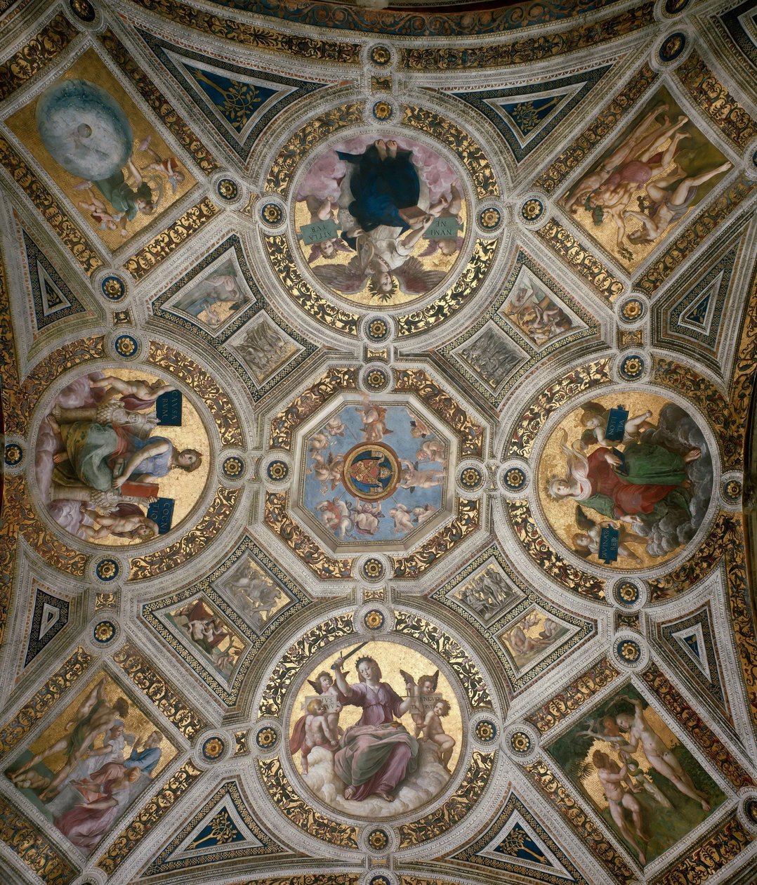 Tak i Stanza della Segnatura, ca 1510-1511. av Raphael