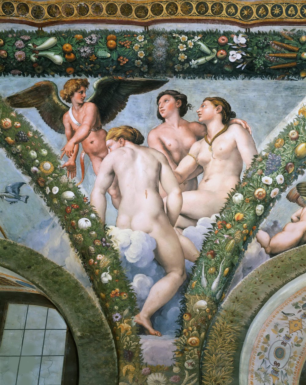 Amor och de tre nåderna, 1517-1518. av Raphael