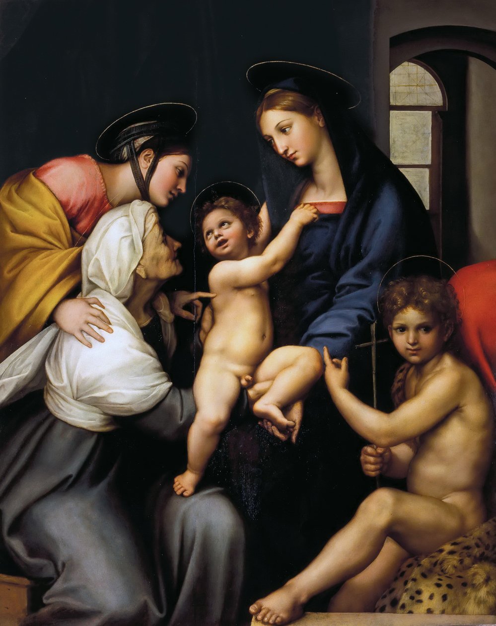 Madonna av impintage, 1513-1514. av Raphael