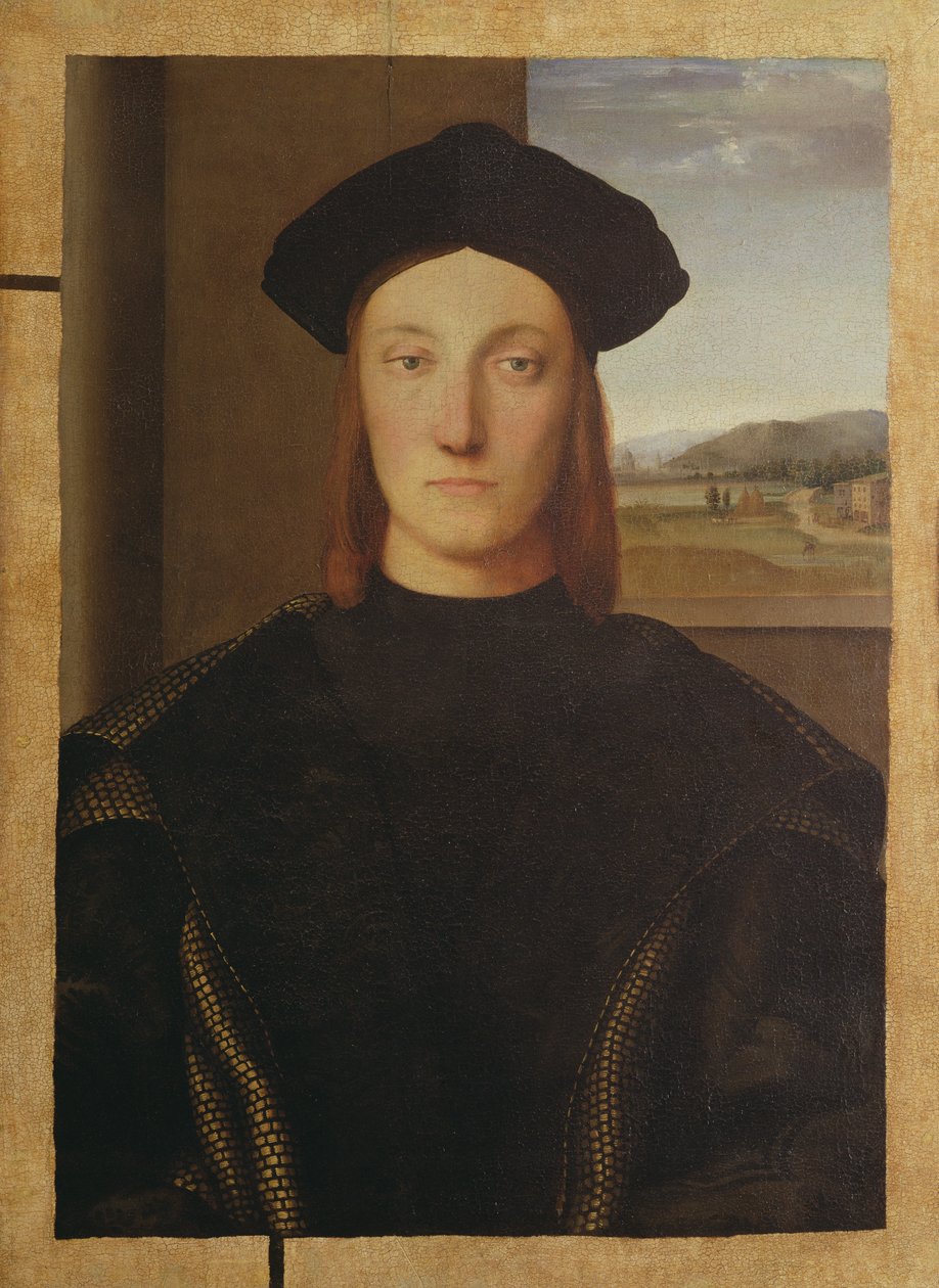 Porträtt av Guidobaldo da Montefeltro av Raffaello Sanzio Raphael