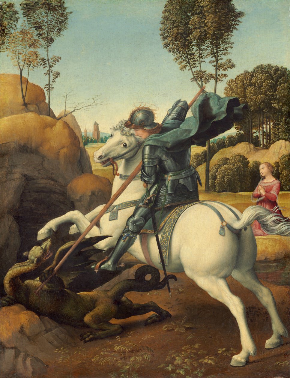 Sankt Georg och draken av Raphael