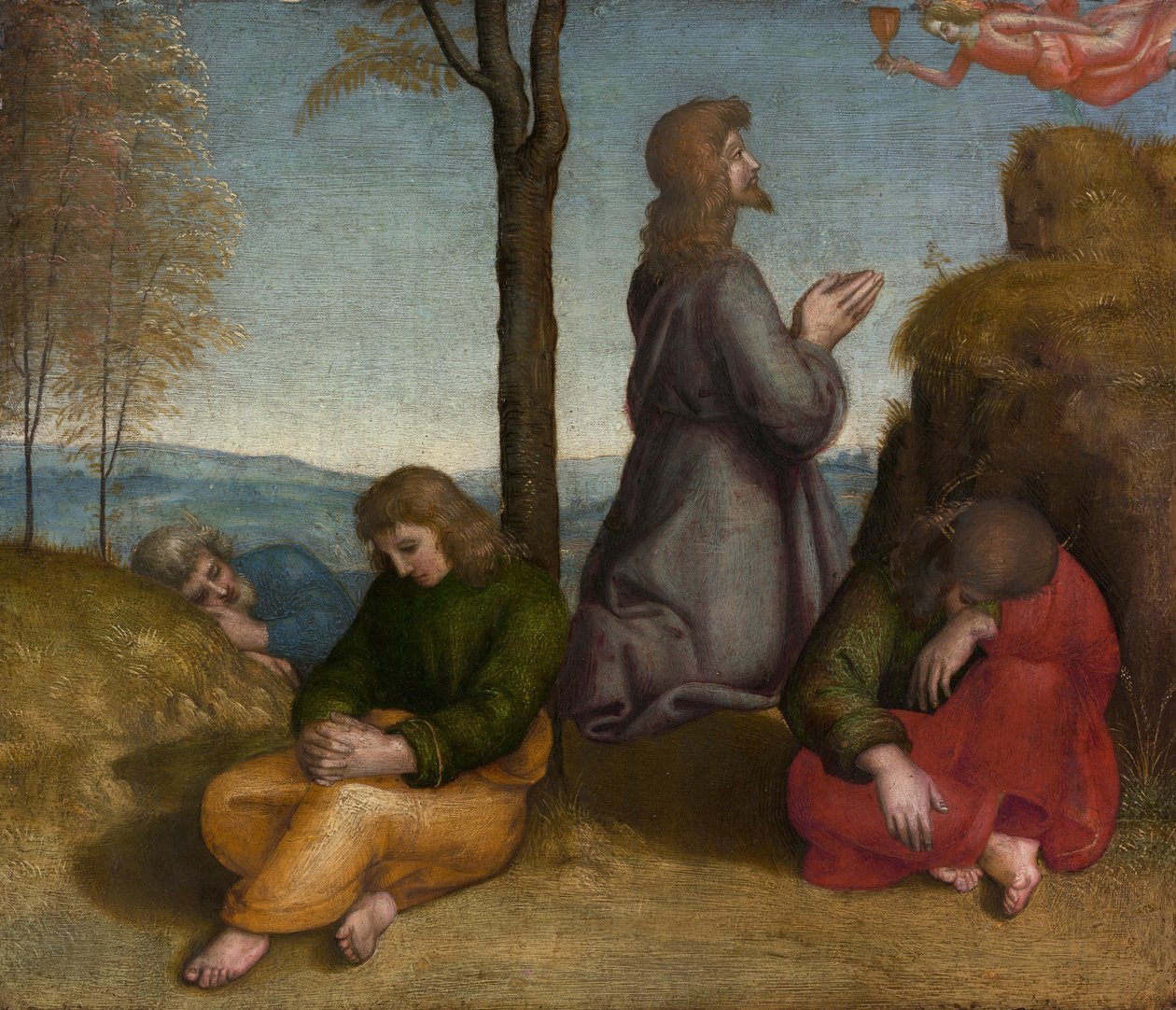 Agony in the Garden, ca. 1504. av Raphael