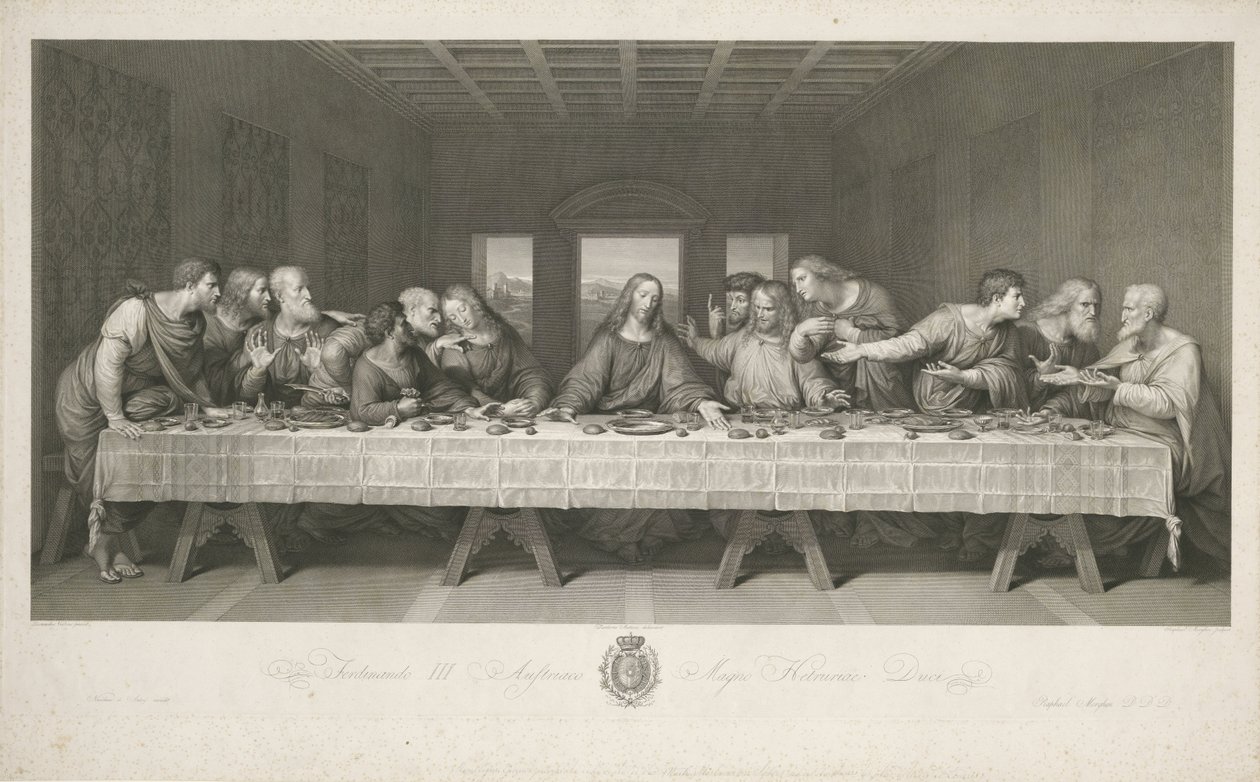 Sista måltiden av Raphael Morghen