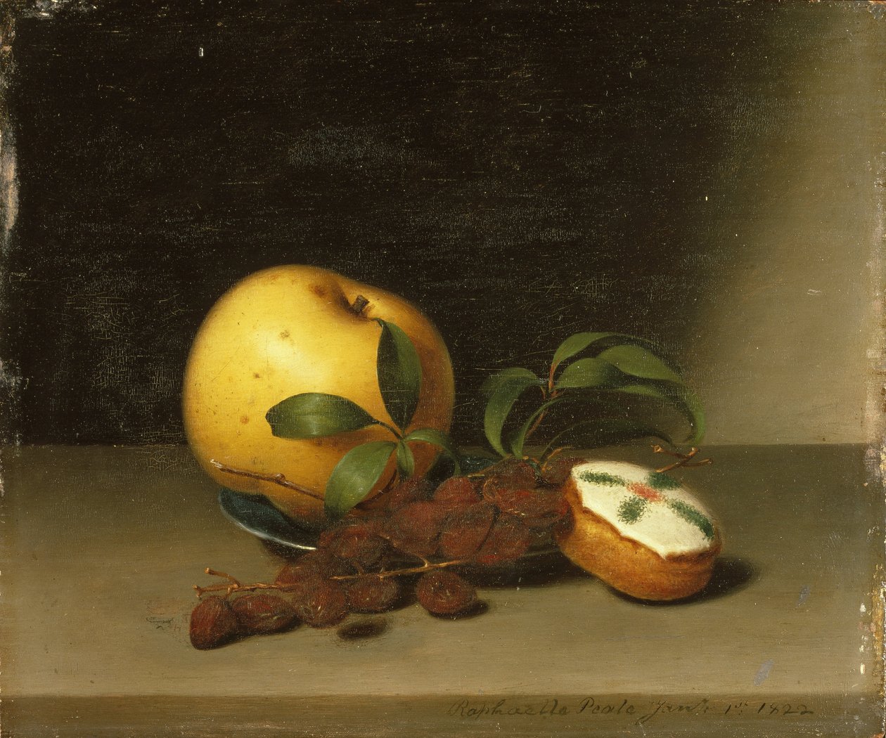 Stilleben med kaka, 1822 av Raphaelle Peale