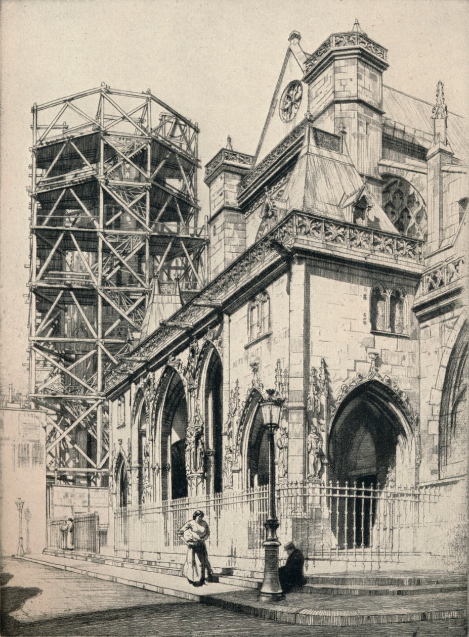 St Germain-lAuxerrois-kyrkan, 1915 av Raymond Ray Jones