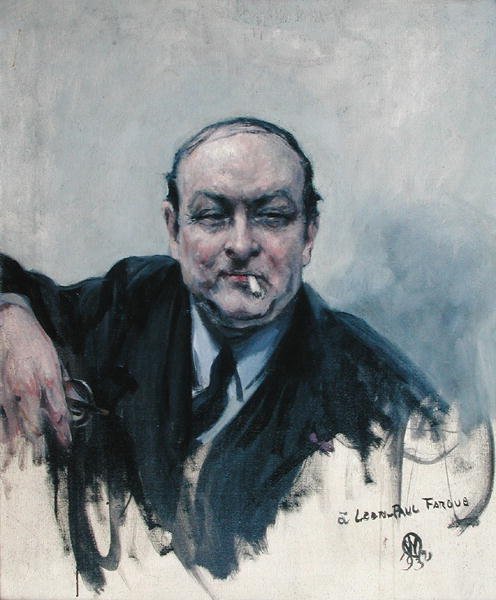 Leon-Paul Fargue (1876-1947) 1932 (olja på duk) av Raymond Woog