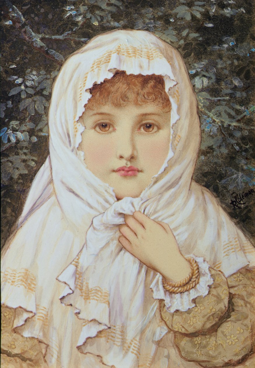 Vinter, ca 1870 (wc på papper) av Rebecca Coleman