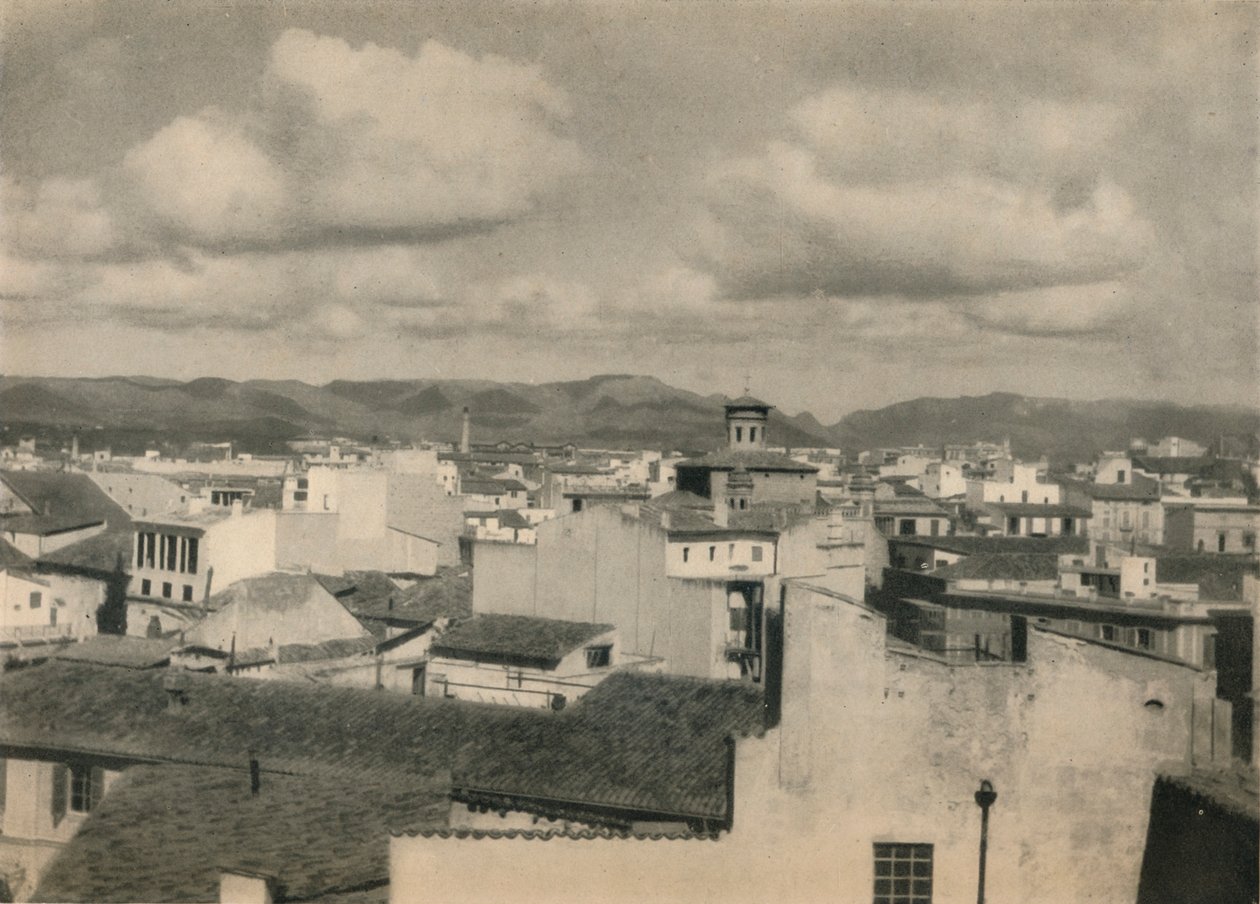 Tak på Palma, Mallorca, c1927, 1927 av Reginald Belfield