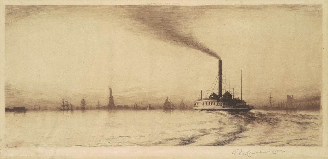 New Yorks hamn av Reginald Cleveland Coxe