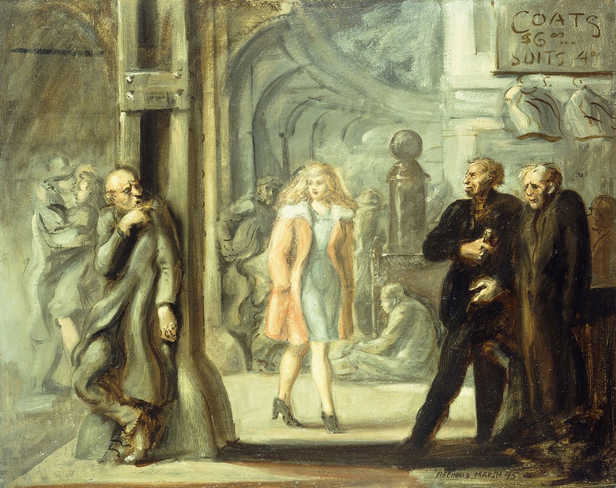 Bowery Scene av Reginald Marsh