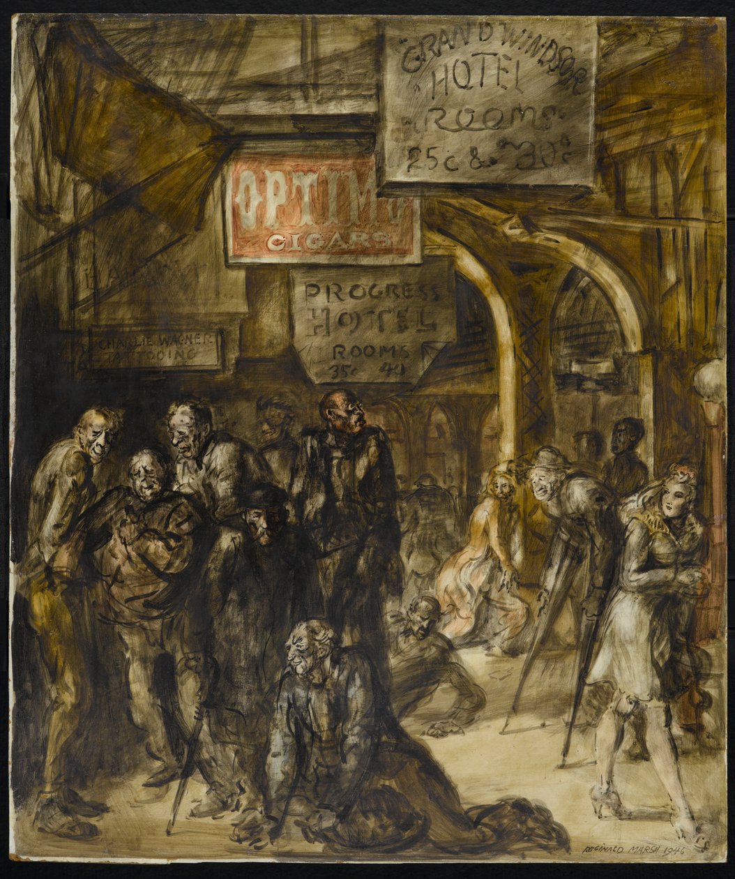 Grand Windsor Hotel av Reginald Marsh