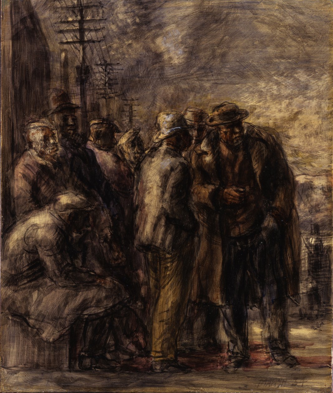 Arbetslös av Reginald Marsh