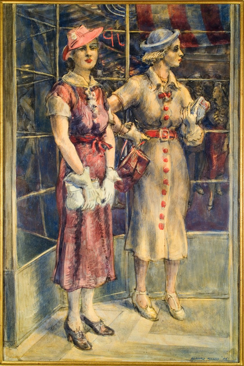 Röda knappar av Reginald Marsh