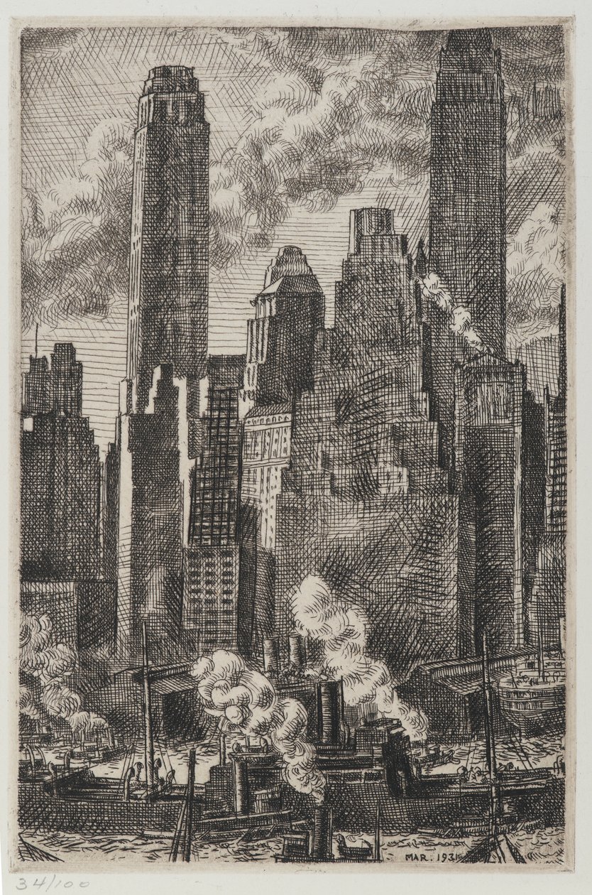 Wall Street av Reginald Marsh