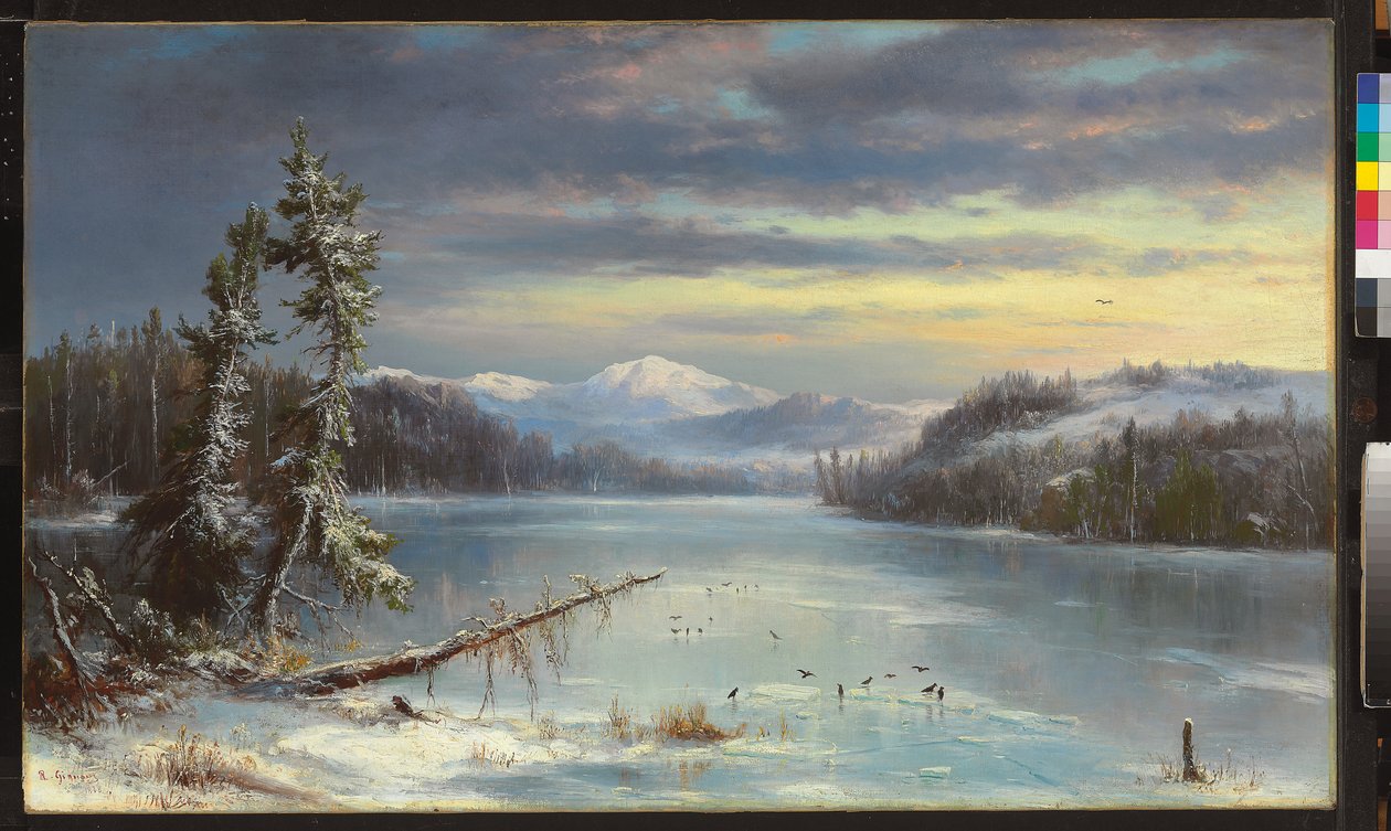 Snöigt landskap av Regis Francis Gignoux