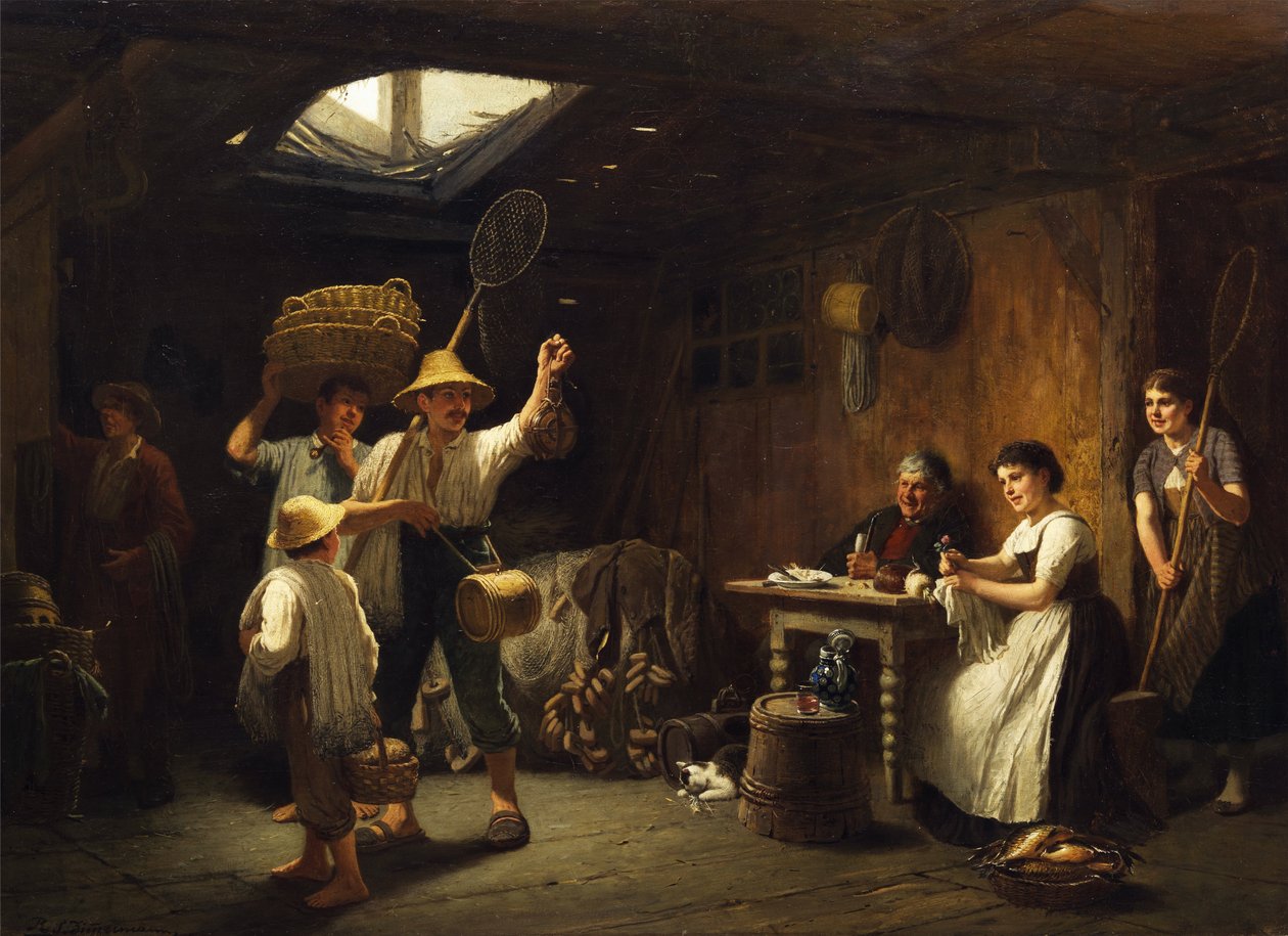 Auszug zum Fischfang. av Reinhard Sebastian Zimmermann