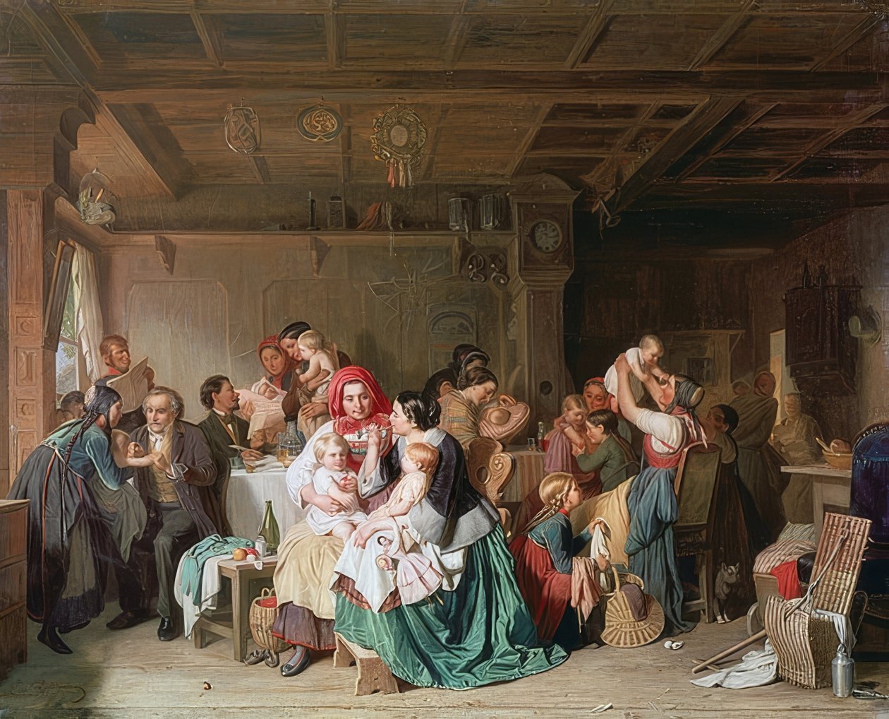 Vaccinationsrum. 1857 av Reinhard Sebastian Zimmermann