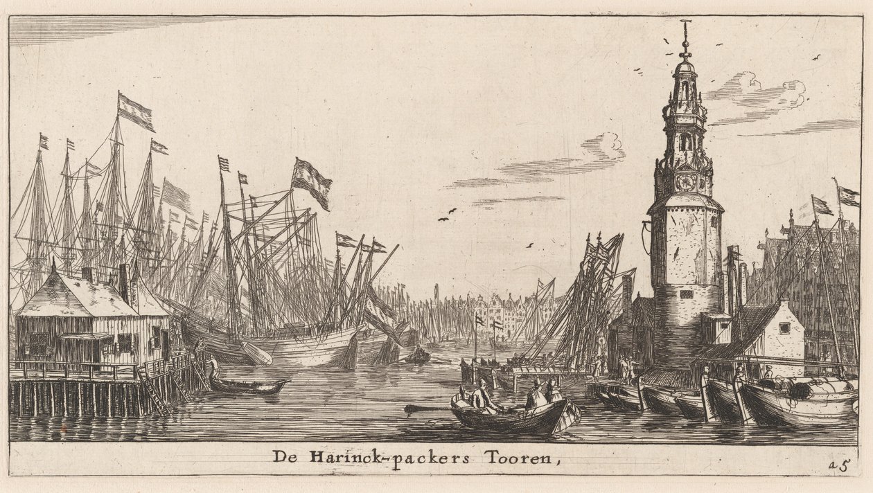 Haringpakkers tornet i Amsterdam av Reinier Nooms, called Zeeman