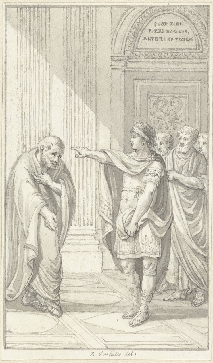 Alexander Severus och Arabinus av Reinier Vinkeles (I)