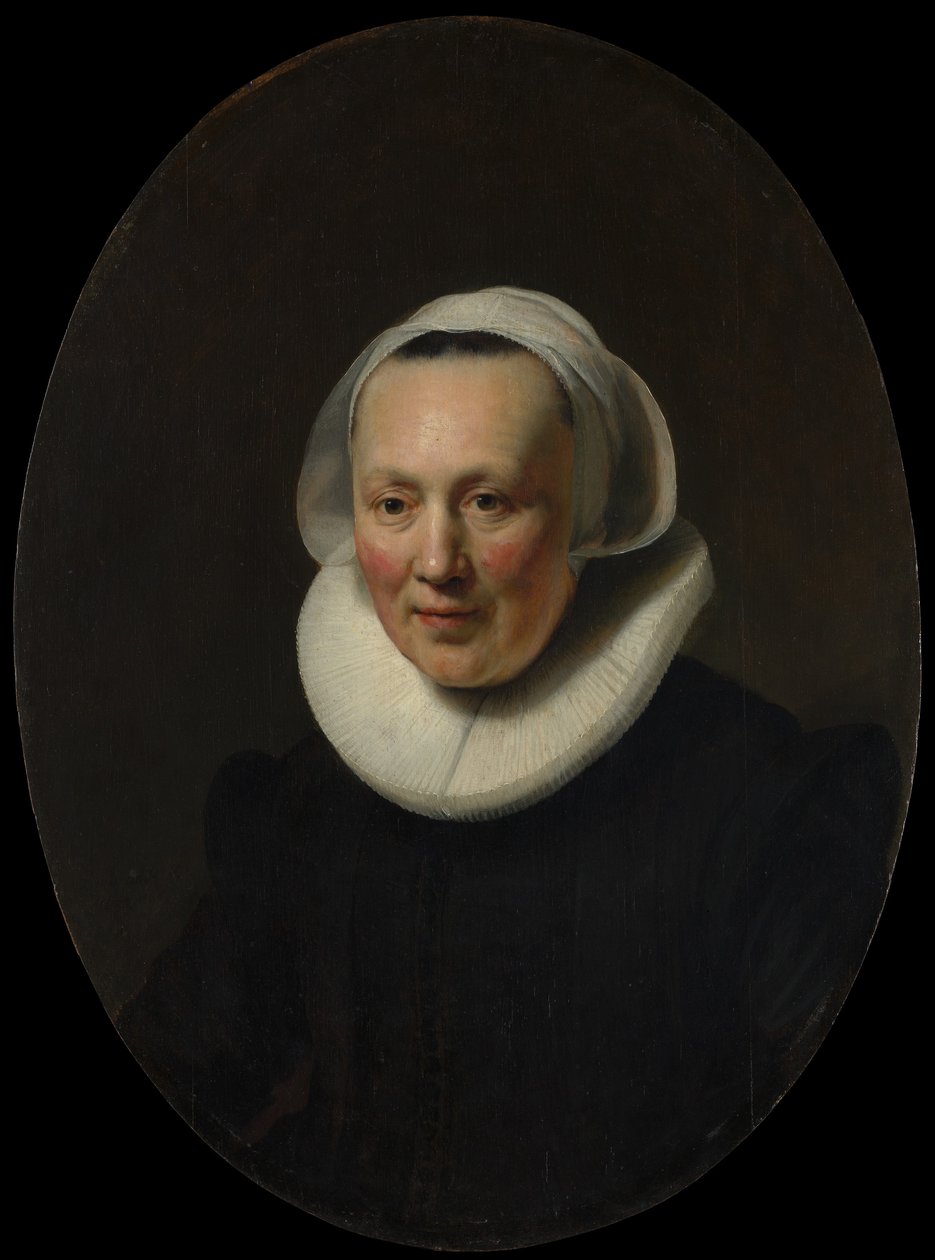 Porträtt av en kvinna av Rembrandt van Rijn