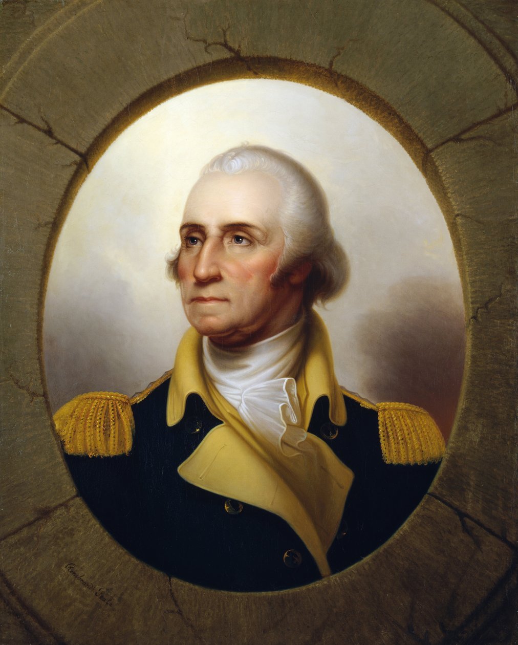 George Washington (Porthole type) av Rembrandt Peale