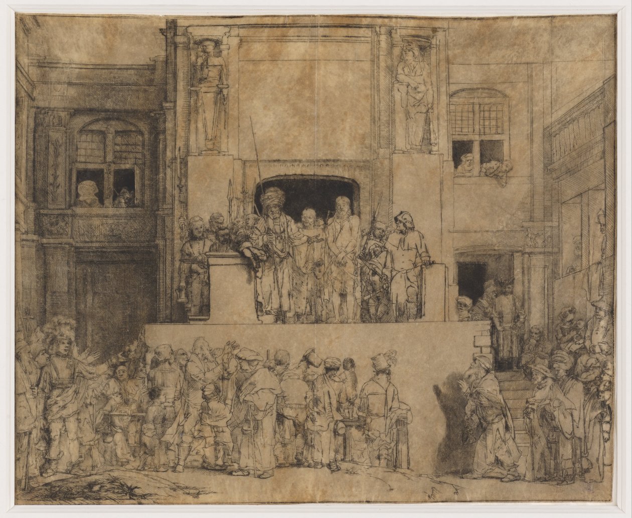 Christ Presented to the People av Rembrandt van Rijn