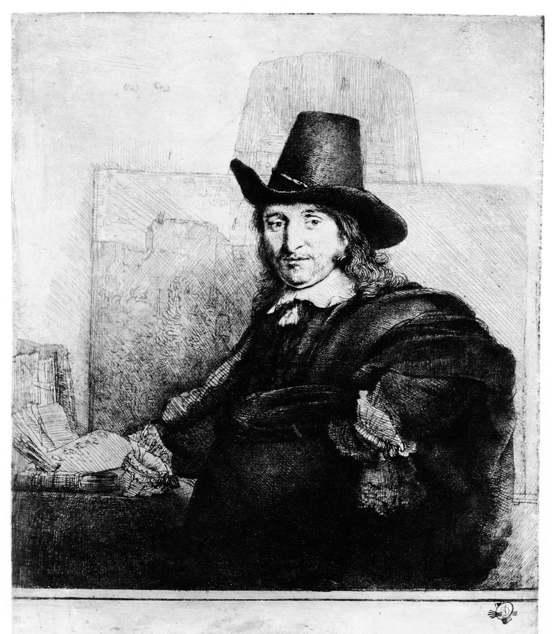Jan Asselyn, c.1647 av Rembrandt van Rijn