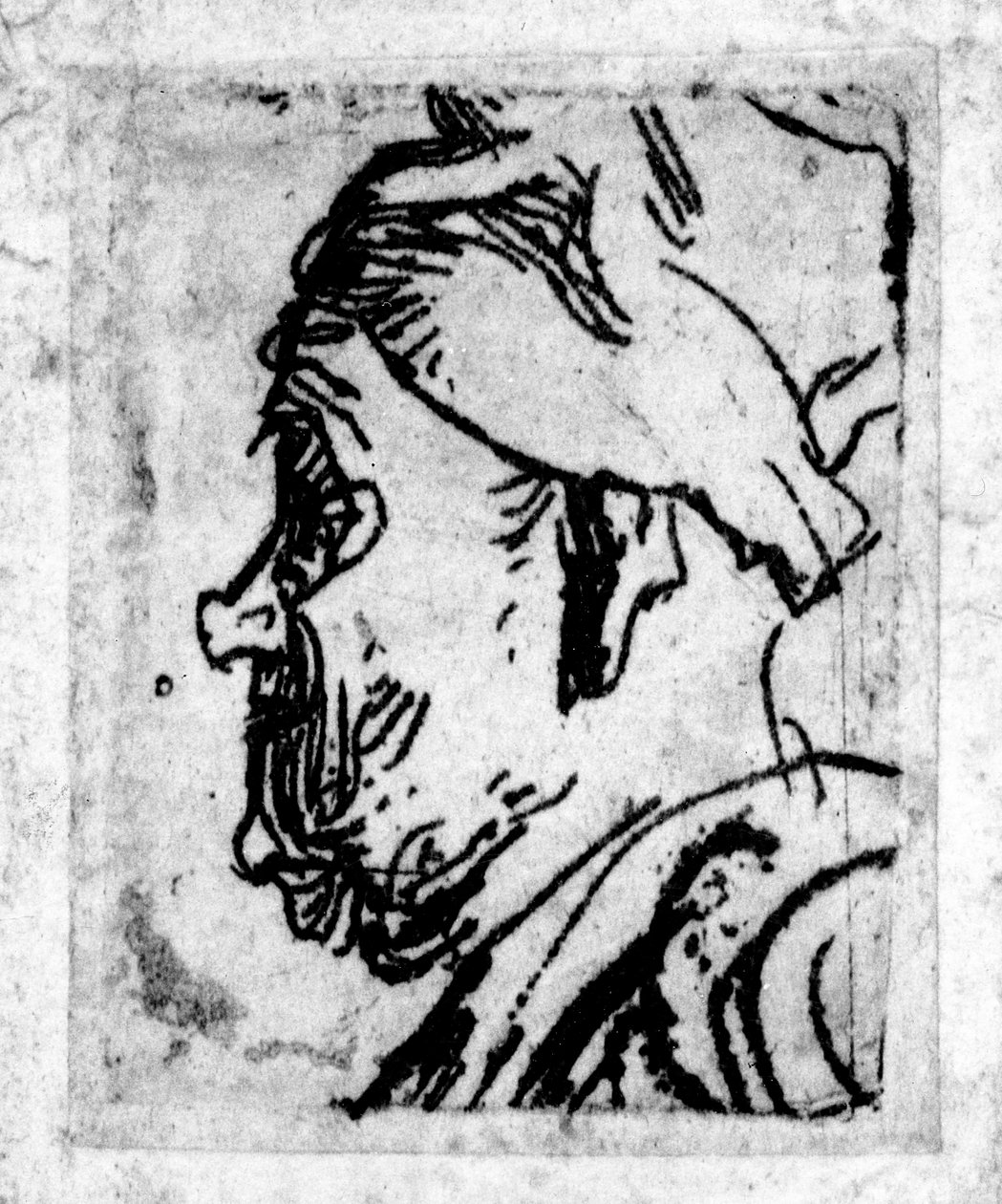 Gammal man med snuvad näsa, c.1629 av Rembrandt van Rijn