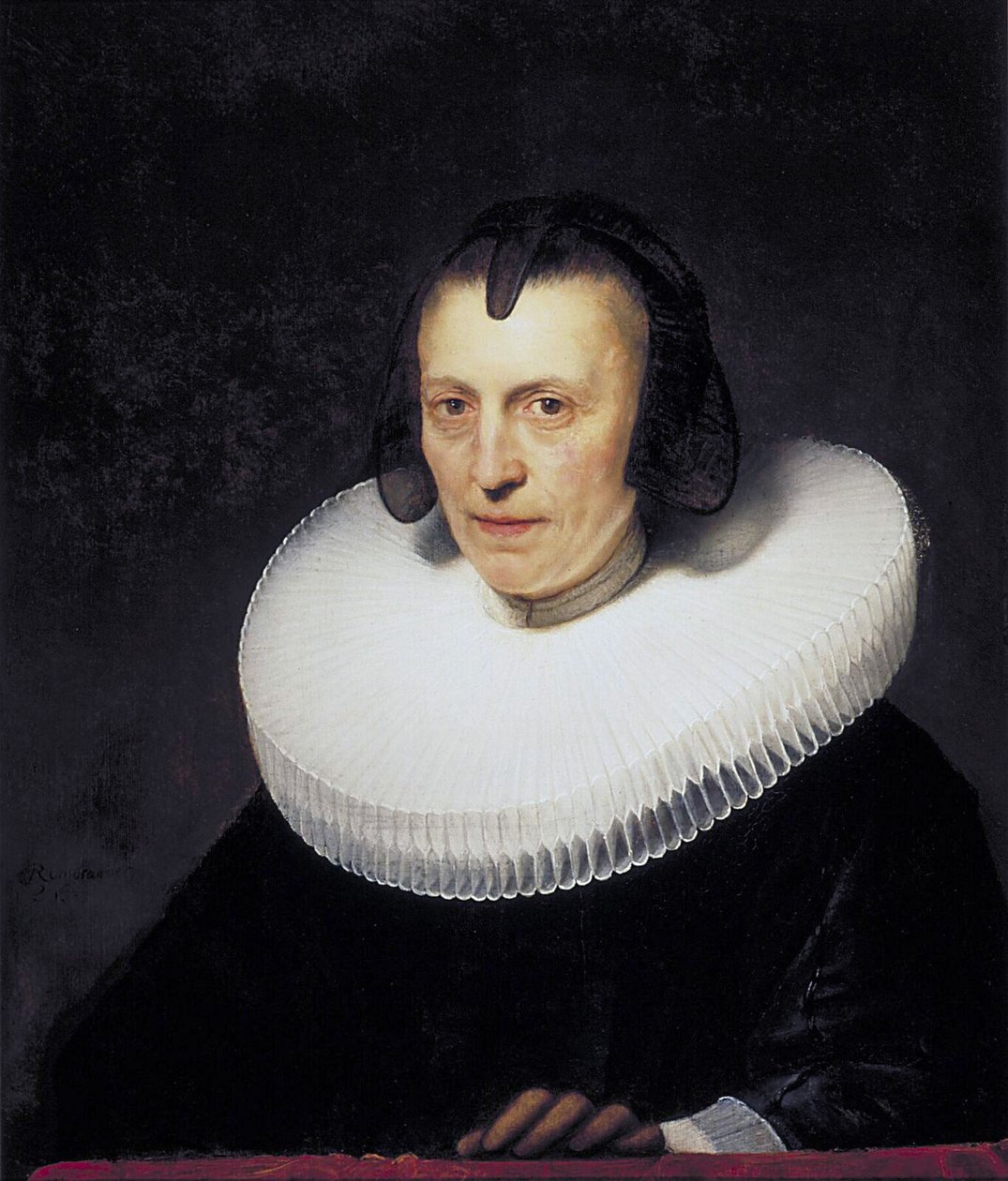 Portrait of Aletta Adriaensdr.  av Rembrandt van Rijn