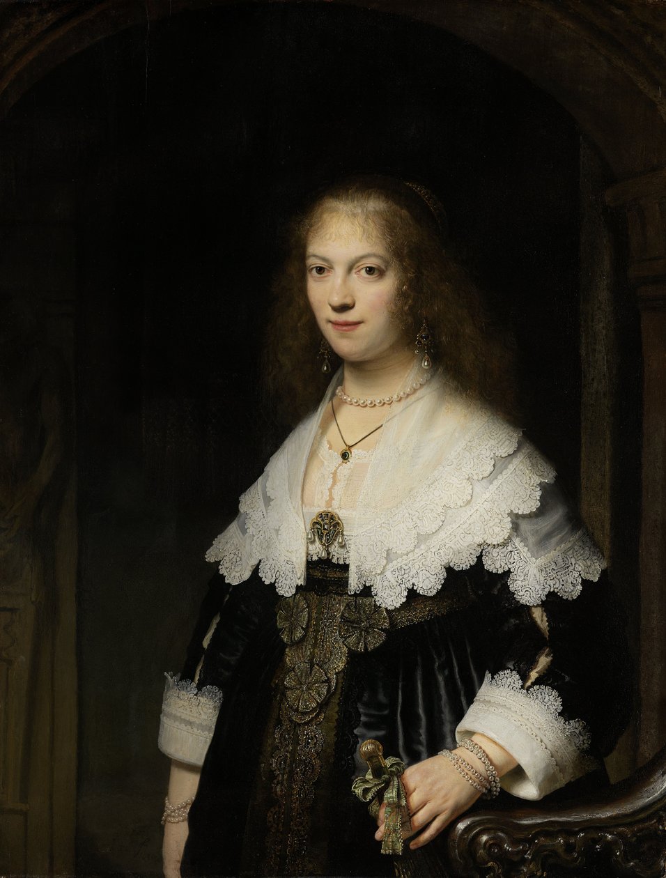 Portrait of Maria Trip  av Rembrandt van Rijn