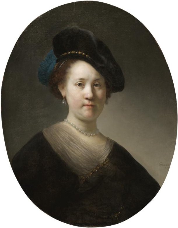 Rembrandts syster av Rembrandt van Rijn