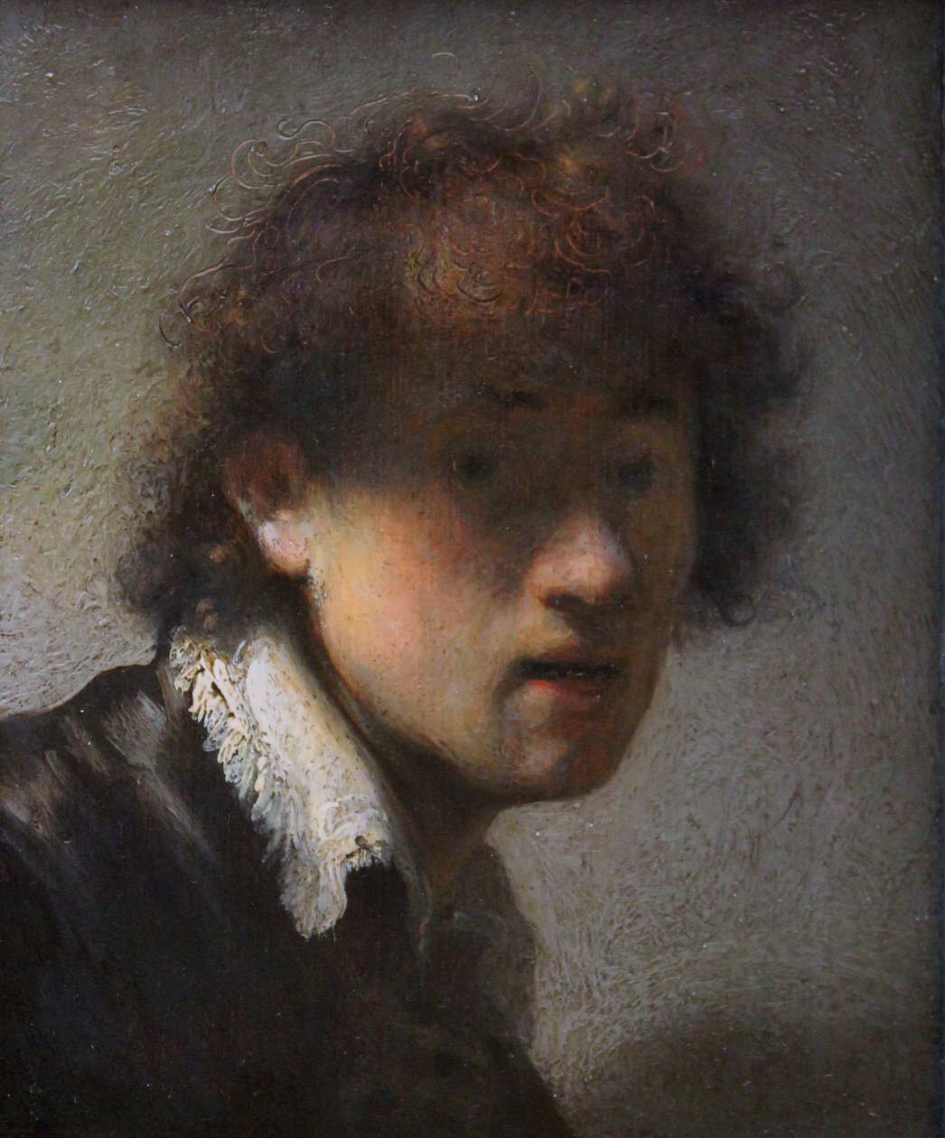 Self portrait at an early age av Rembrandt van Rijn