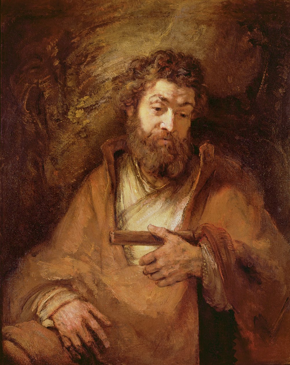 Aposteln Simon, 1661 av Rembrandt van Rijn
