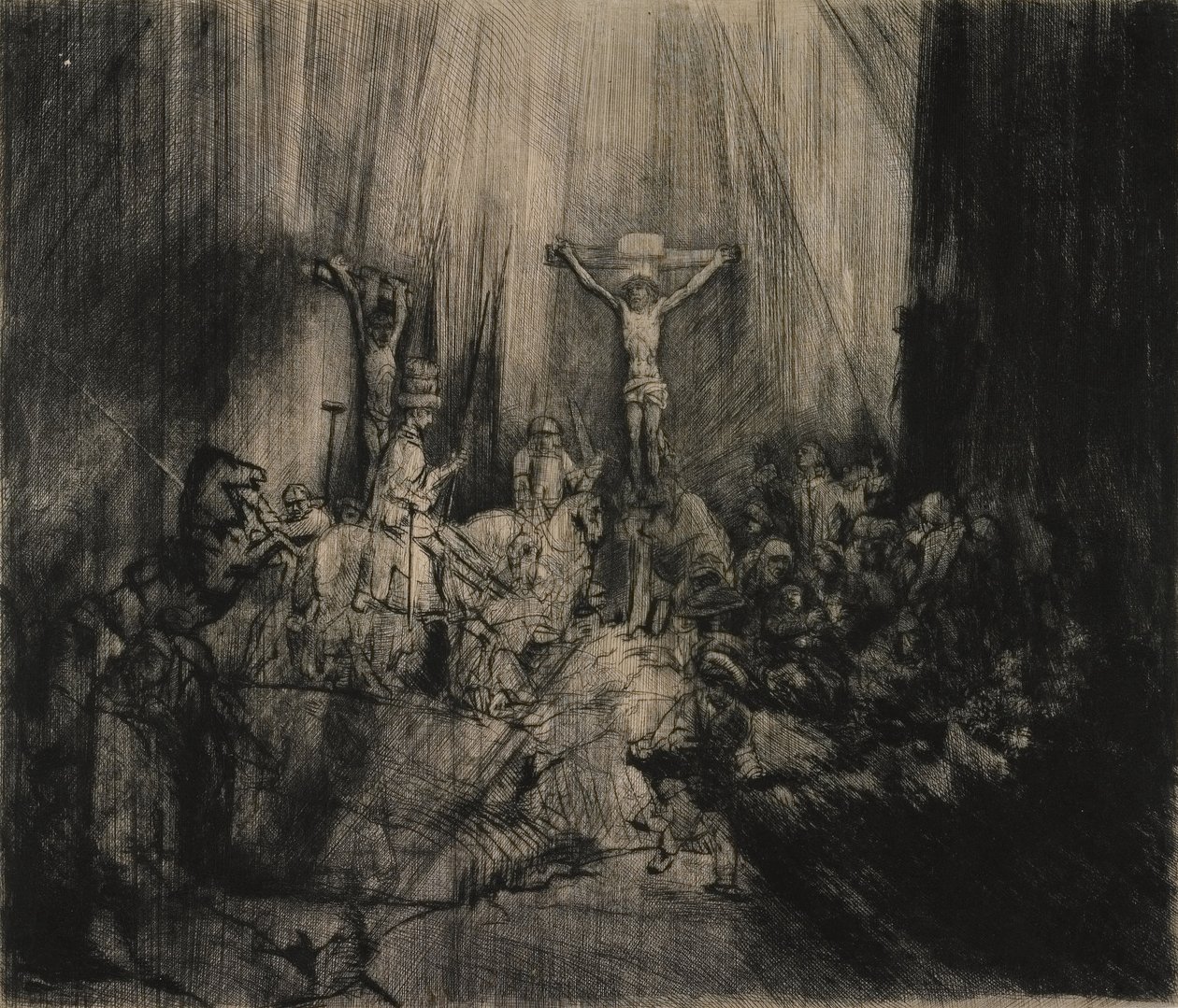 The Three Crosses av Rembrandt van Rijn