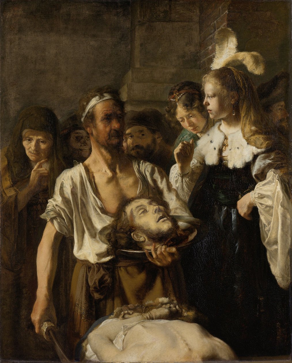 The beheading of John the Baptist av Rembrandt van Rijn