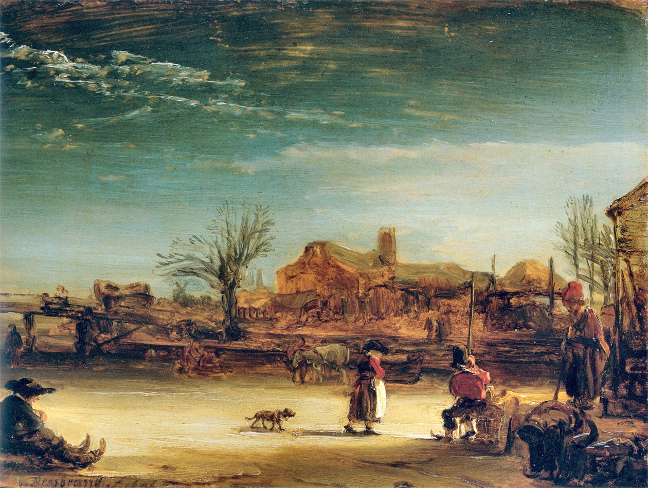 Winter Landscape av Rembrandt van Rijn