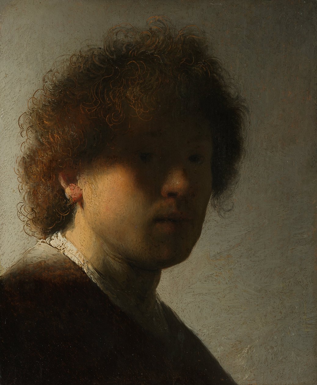 Zelfportret op jeugdige leeftijd av Rembrandt van Rijn