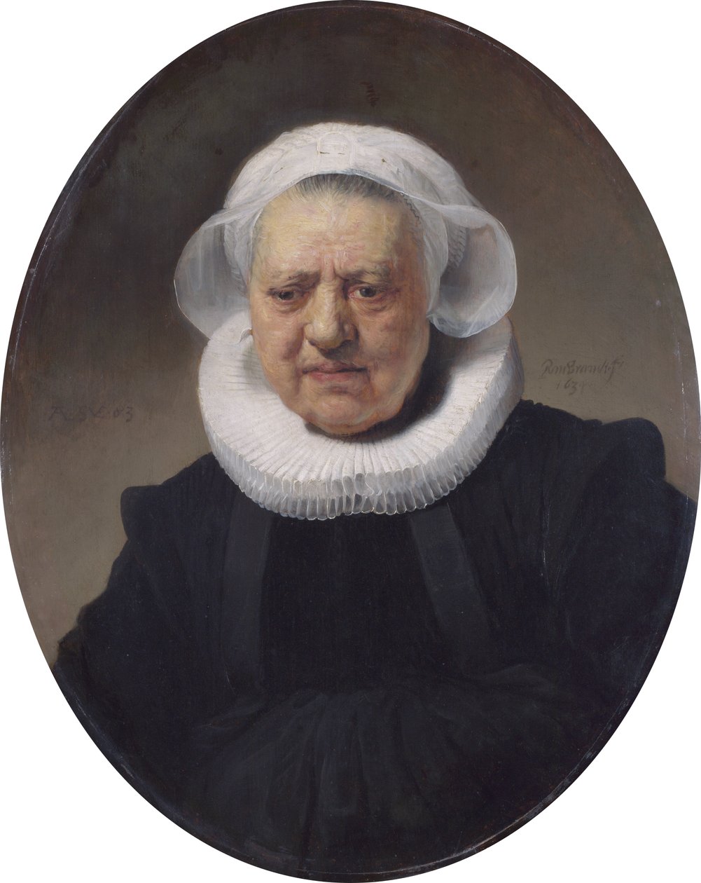 Porträtt av Aechje Claesdr. Pesser av Rembrandt van Rijn