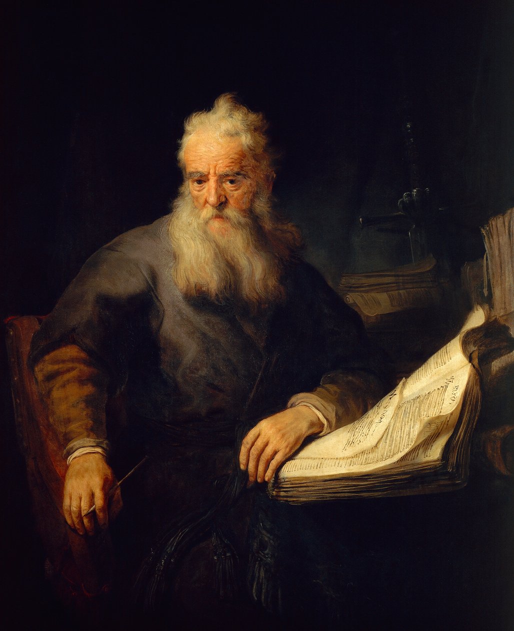 Aposteln Paulus av Rembrandt Harmensz. van Rijn