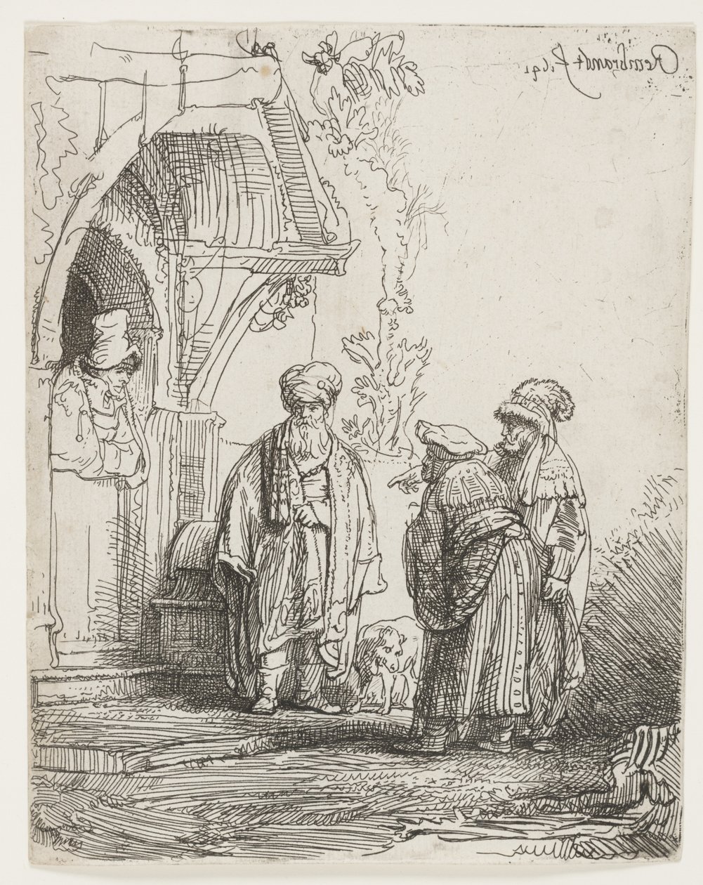 Jakob och Laban av Rembrandt van Rijn