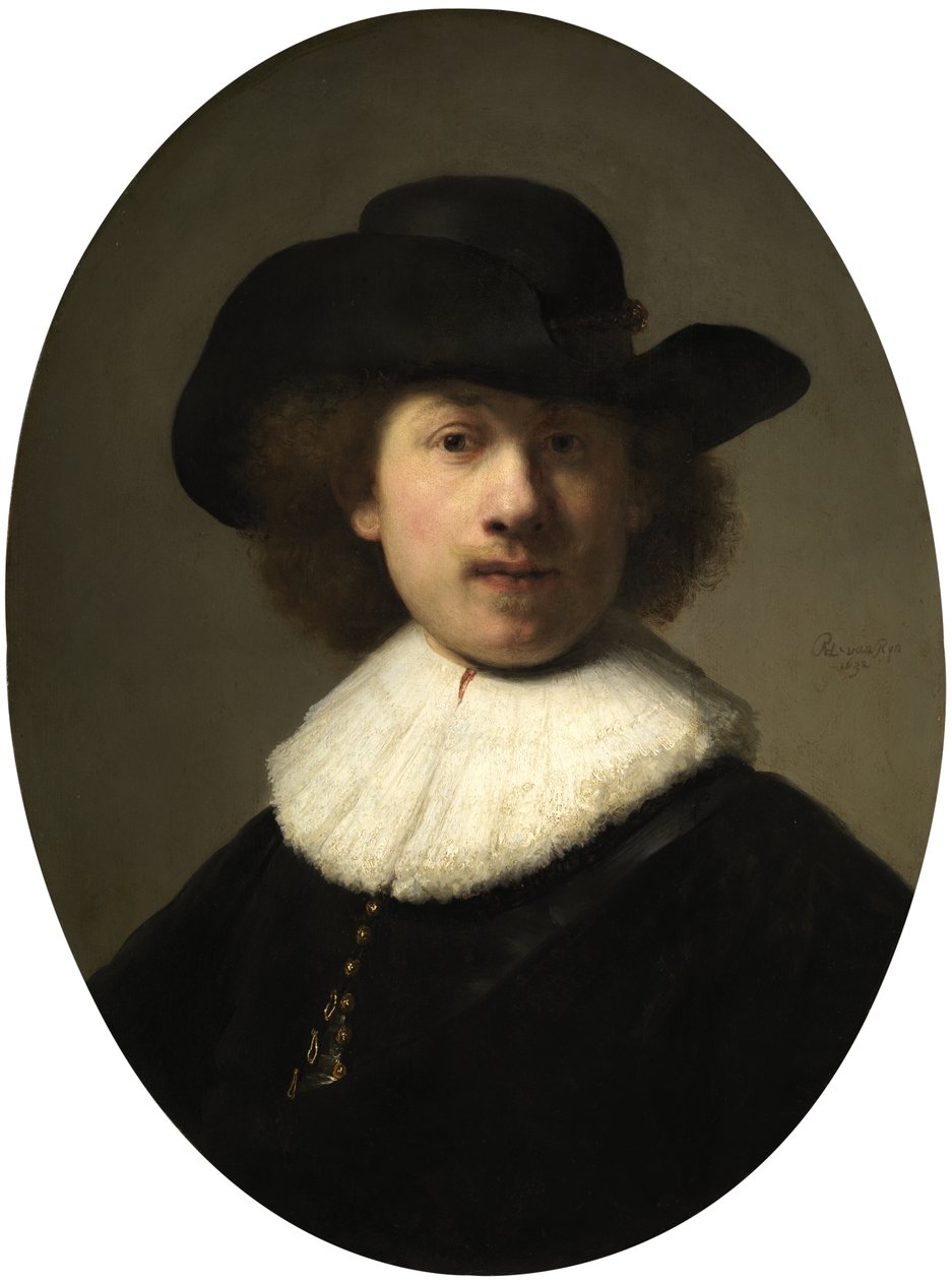 Självporträtt av Rembrandt Harmensz. van Rijn