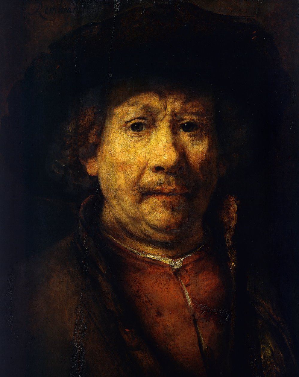 Självporträtt av Rembrandt Harmensz. van Rijn