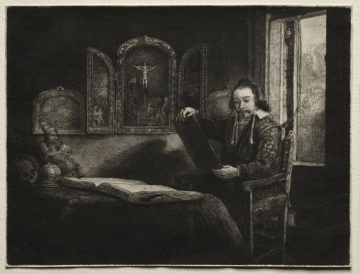 Abraham Francen, apotekare av Rembrandt van Rijn