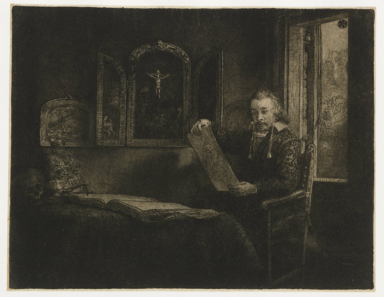 Abraham Francen, apotekare av Rembrandt van Rijn