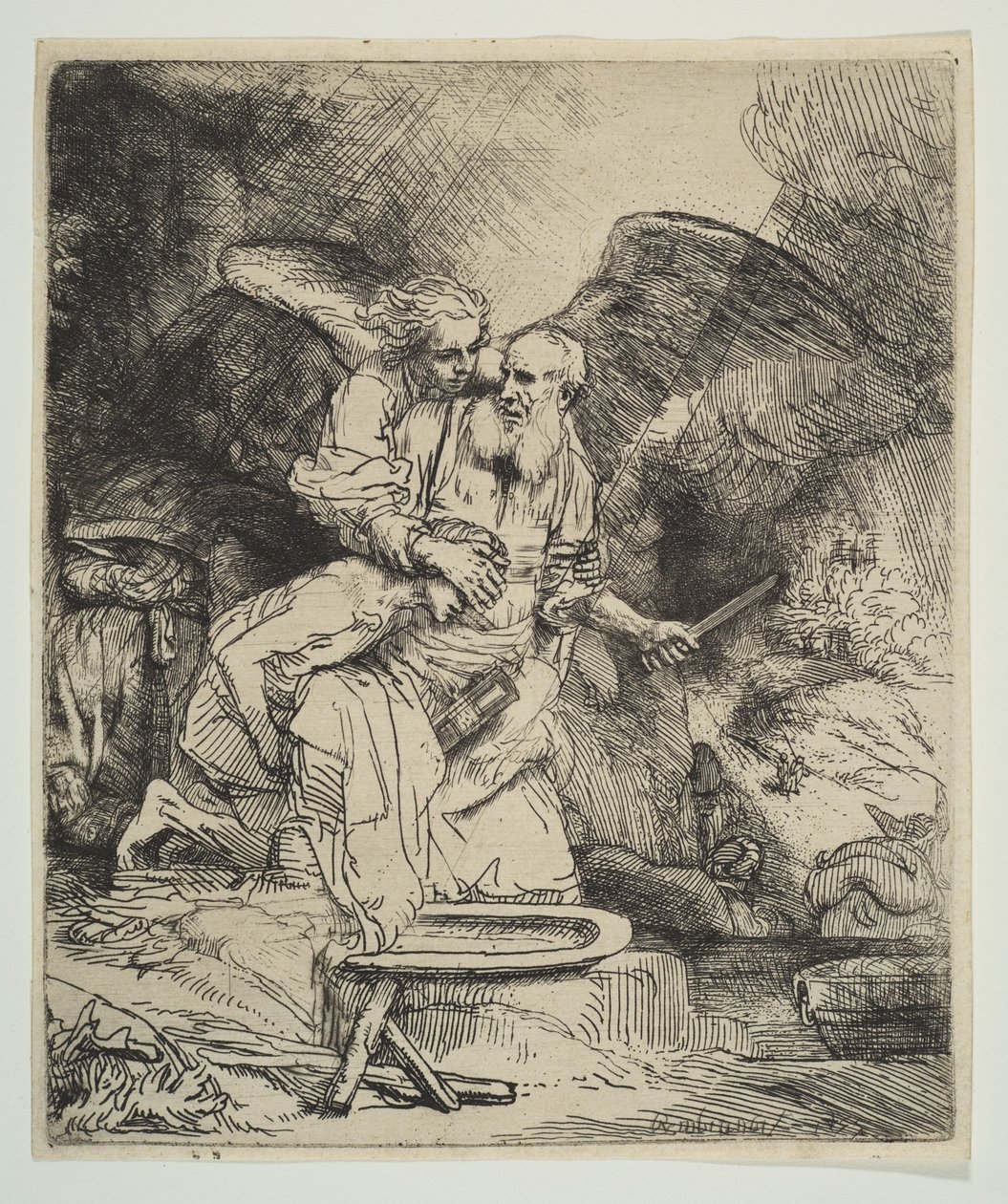 Abrahams offer, 1655. av Rembrandt van Rijn
